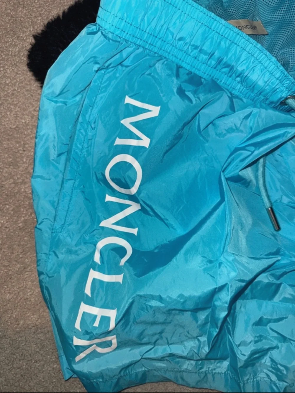 Moncler Turquoise Blue Windbreaker with Branded Tag - Picture 6 of 6
